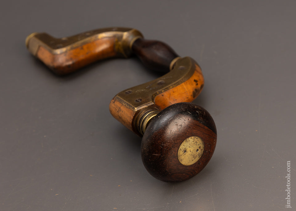 Beautiful Contrasting Rosewood & Beech Ultimatum Bit Brace by I. SORBY - EXCELSIOR 114512