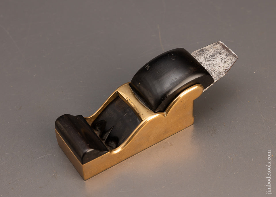 Stunning Gunmetal Ebony Infill Thumb Plane - EXCELSIOR 114913