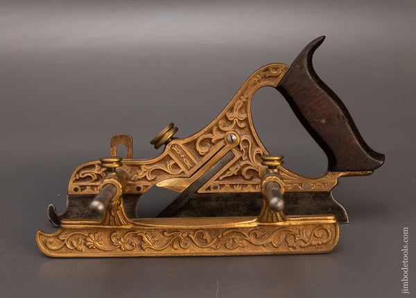 Rare & Fine STANLEY MILLERS FALLS PATENT No. 44 Gunmetal Plow Plane - EXCELSIOR 114924