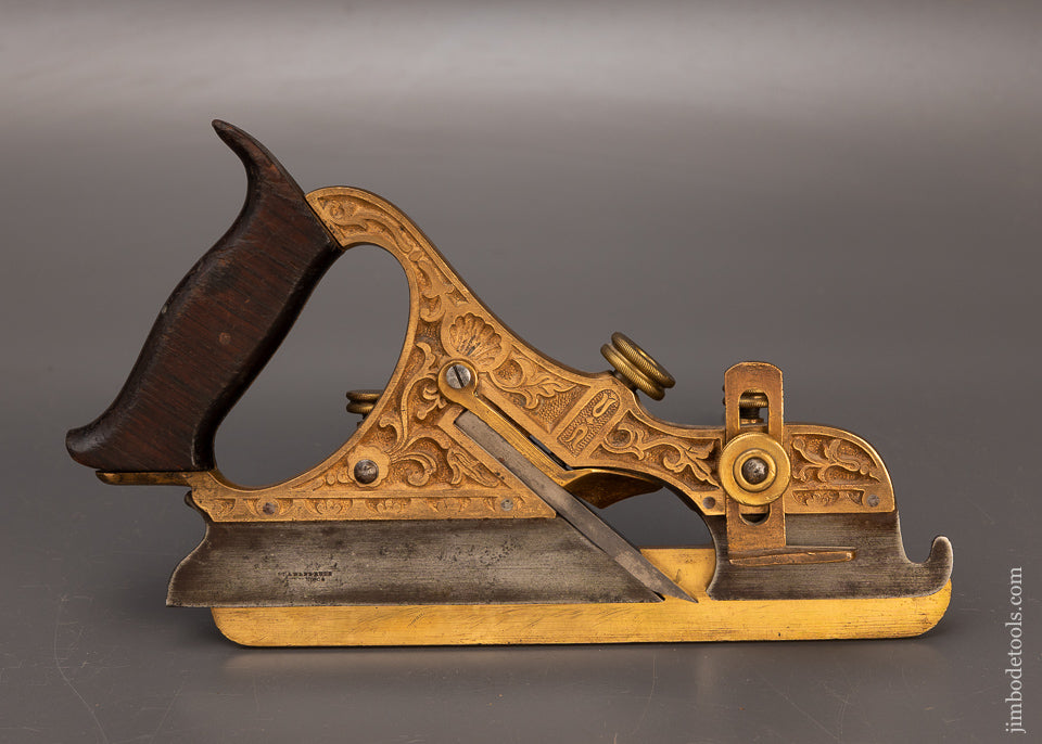 Rare & Fine STANLEY MILLERS FALLS PATENT No. 44 Gunmetal Plow Plane - EXCELSIOR 114924