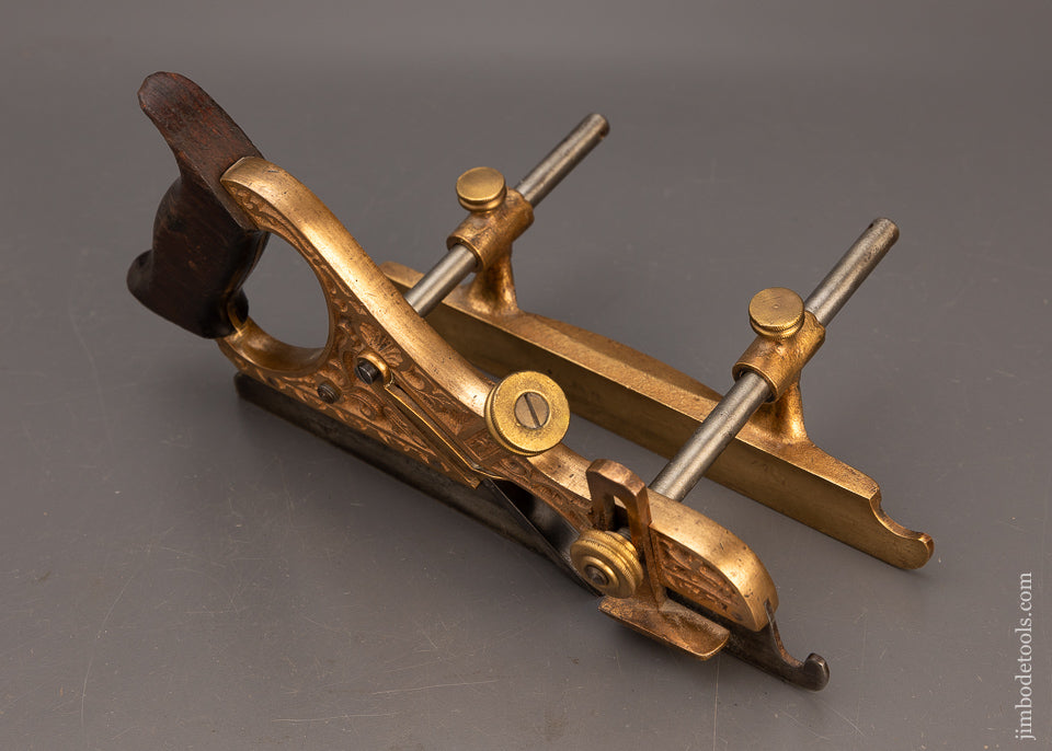 Rare & Fine STANLEY MILLERS FALLS PATENT No. 44 Gunmetal Plow Plane - EXCELSIOR 114924