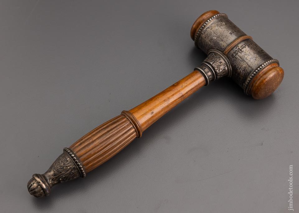 Ornate 8 5/8 inch Presentation Gavel Dated June 12, 1924 - EXCELSIOR 71713