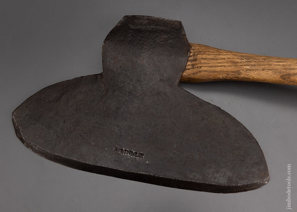 Sold at Auction: Antique Broad Axe and Hay Knife - Wheeling