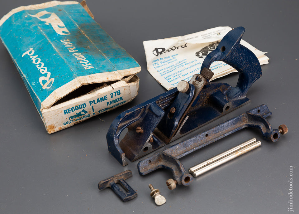 RECORD No. 778 Rebate Plane in Original Box - 101989