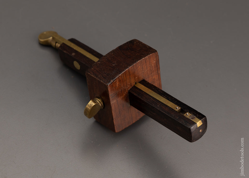 Rosewood Mortise Gauge GEO. WHEATCROFT NEWARK, N.J. - 102030