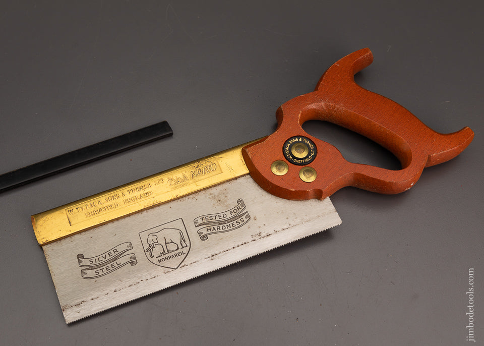 Mint Unused Brass Back Dovetail Saw TYZACK - 102053