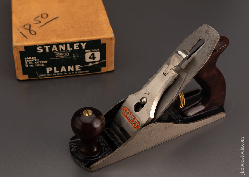 STANLEY No. 4 Smooth Plane Near Mint in Box - 103608