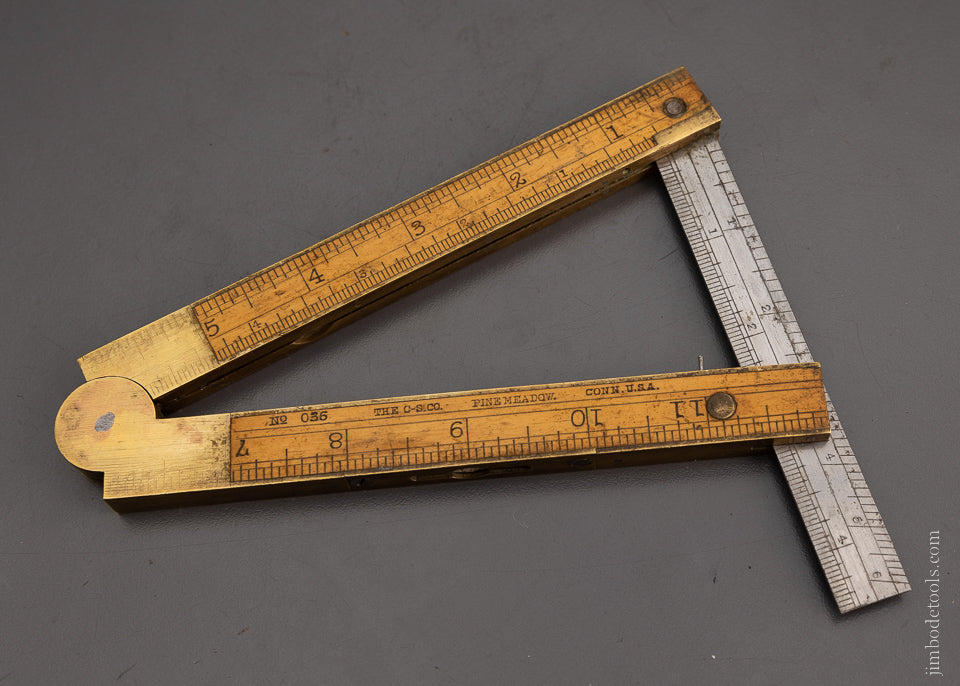 Vntg 1900s York Baking Co. Wooden Ruler