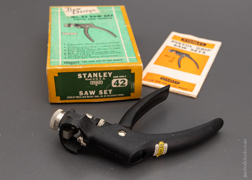 STANLEY No. 42 Saw Set Mint in Box with Decal - 104398