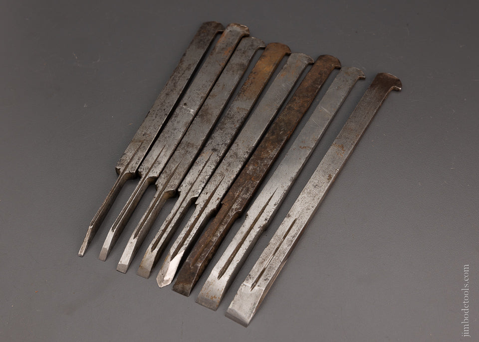 Set of 8 Plow Plane Irons MOSELEY & SONS - 104661