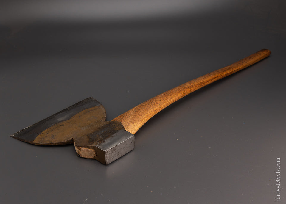 Sold at Auction: Antique Broad Axe and Hay Knife - Wheeling