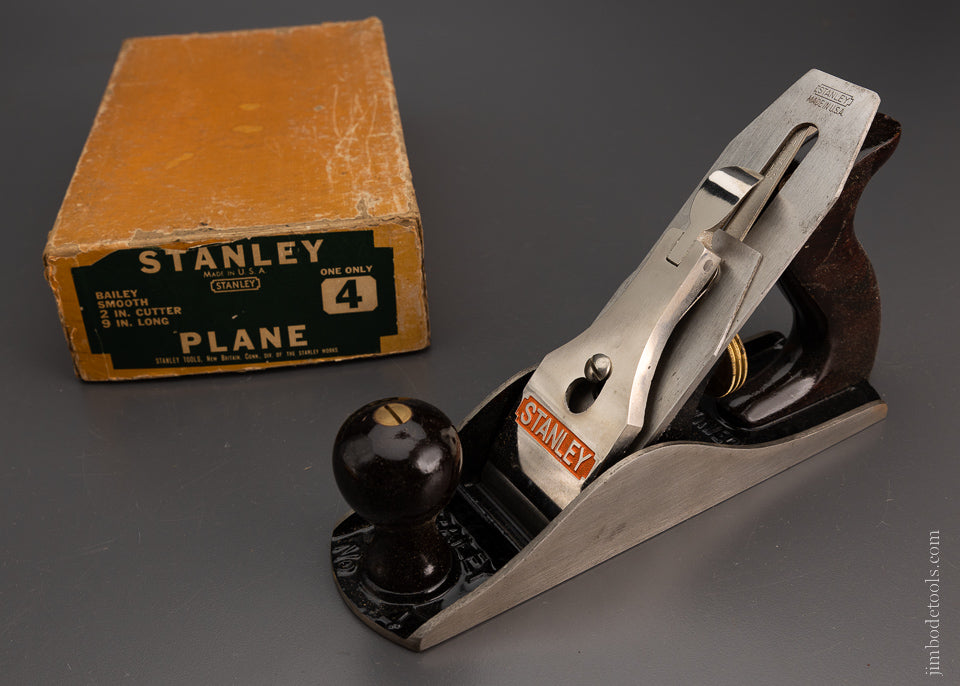 STANLEY No. 4 Smooth Plane Near Mint in Box - 105024