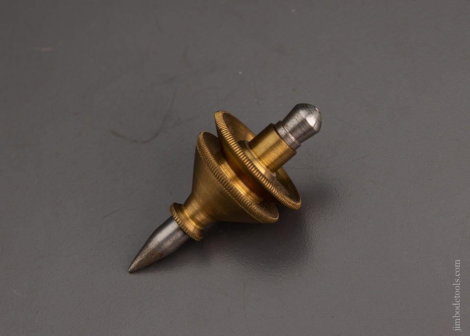 Fancy Brass & Steel Plumb Bob 2 3/4 Inch - 105134