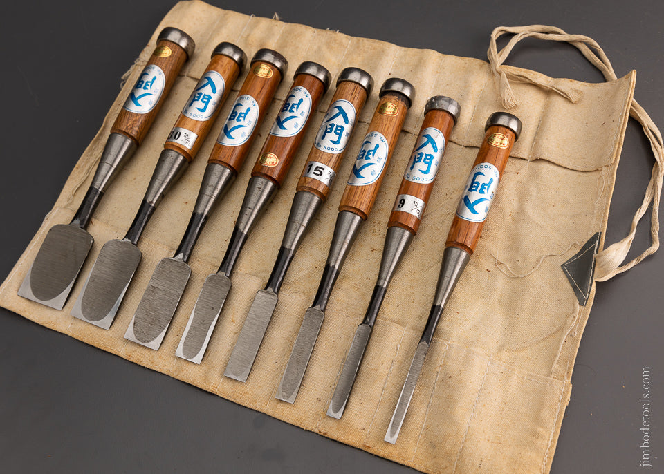 Mint Set of 8 Japanese Chisels - 105171