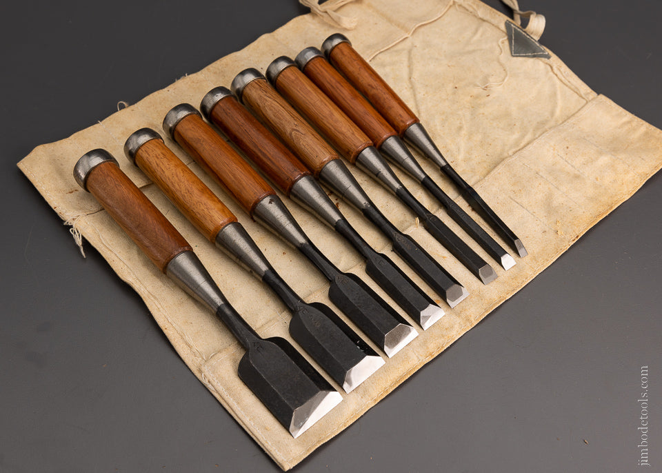 Mint Set of 8 Japanese Chisels - 105171