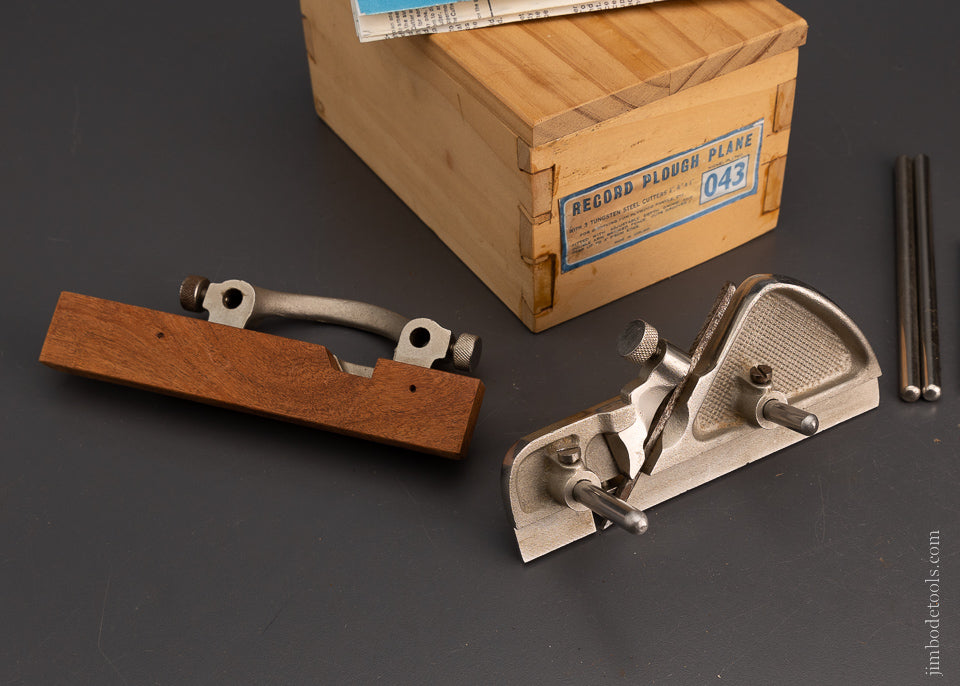 RECORD No. 043 Plow Plane Mint & 100% Complete in Custom Box - 105648