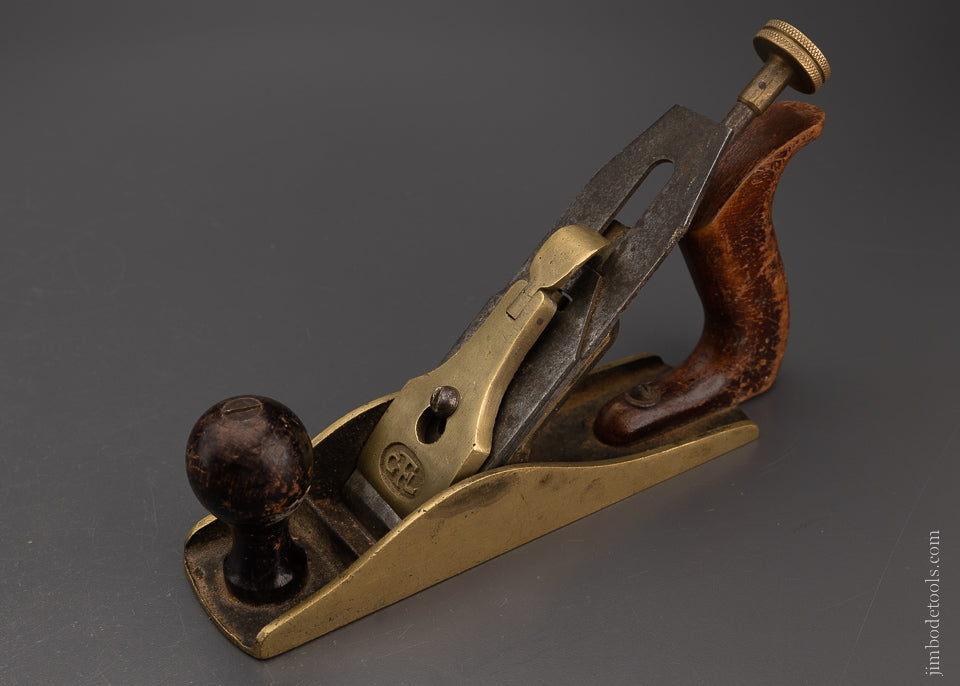 Rare Solid Brass Smooth Plane by GTL - 106394