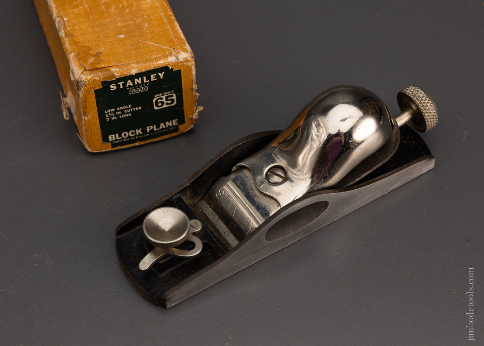 STANLEY No. 65 Low Angle Block Plane Mint in Box - 106679