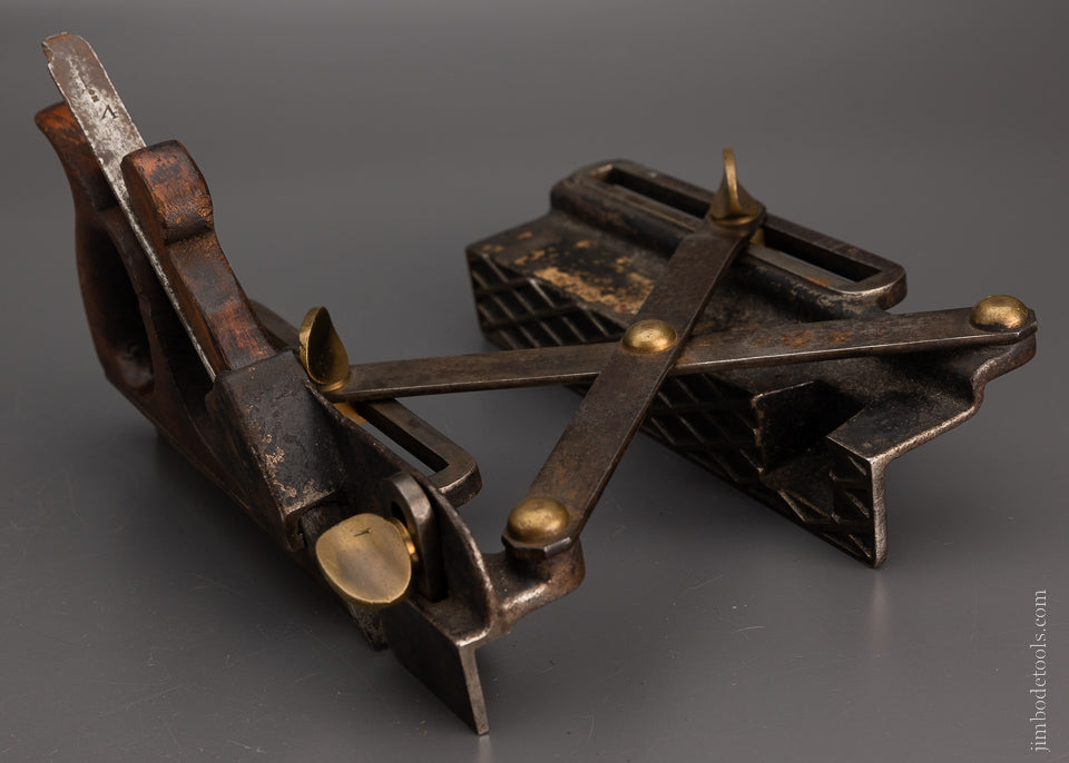 MORRIS Patent March 21, 1871 Type One Scissor Arm Plow Plane with One Iron - 106688