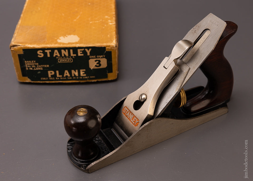 STANLEY No. 3 Smooth Plane Near Mint in Box - 107336