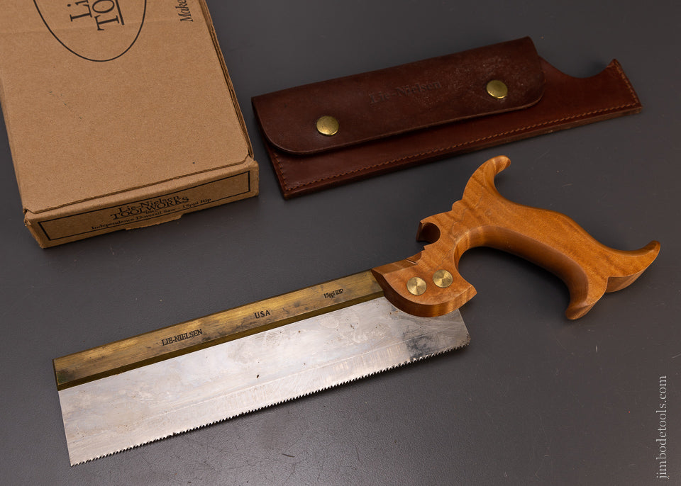 LIE NIELSEN Independent Dovetail Saw with Sheath Near Mint in Box - 107556