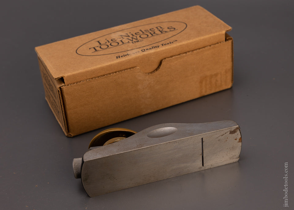 LIE NIELSEN No. 60 1/2 Low Angle Block Plane Fine in Original Box Adjustable Mouth - 107611