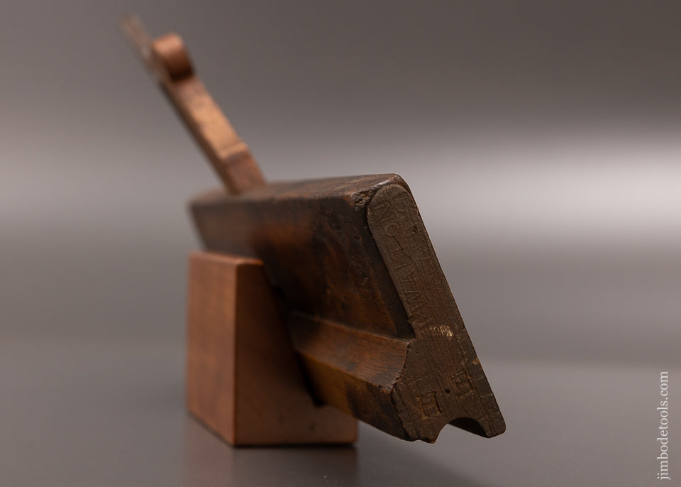 Rare 18th Century Moulding Plane I+WALTON IN+READING Side Bead Moulding Plane G+ - 107734