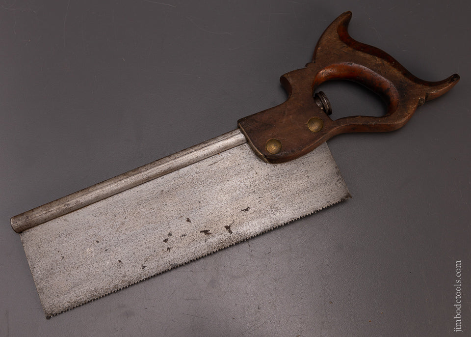 Rare Patented ? Back Saw with Blade Tensioning Device - 107771