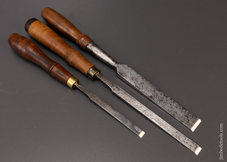 3 Excellent, Sharp User Antique Chisels - 108113