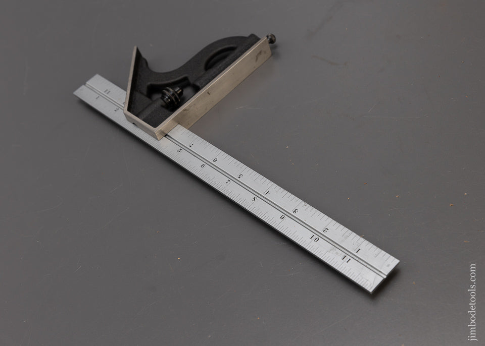 Mint STARRETT 12 Inch Combination Square with 4R GRAD Rule - 108202