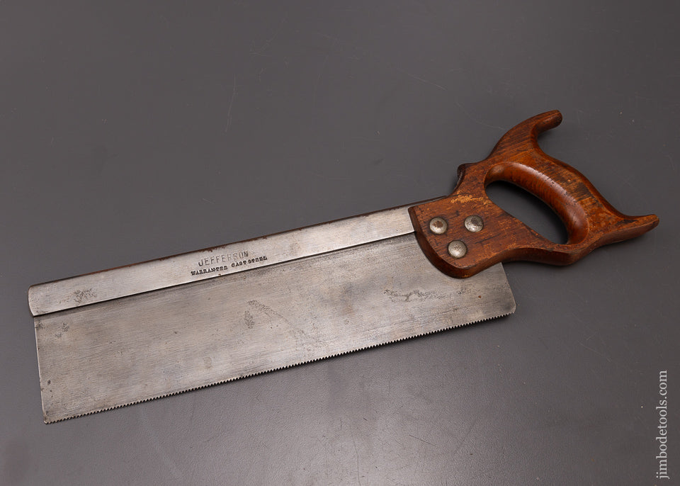 Scarce JEFFERSON 12 Inch Tenon Saw - 108249