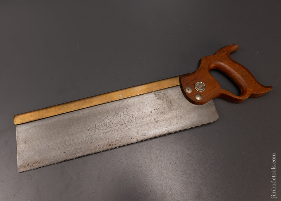 DISSTON KEYSTONE No. K-1 Carcass Saw with Brass Plated Back - 108600