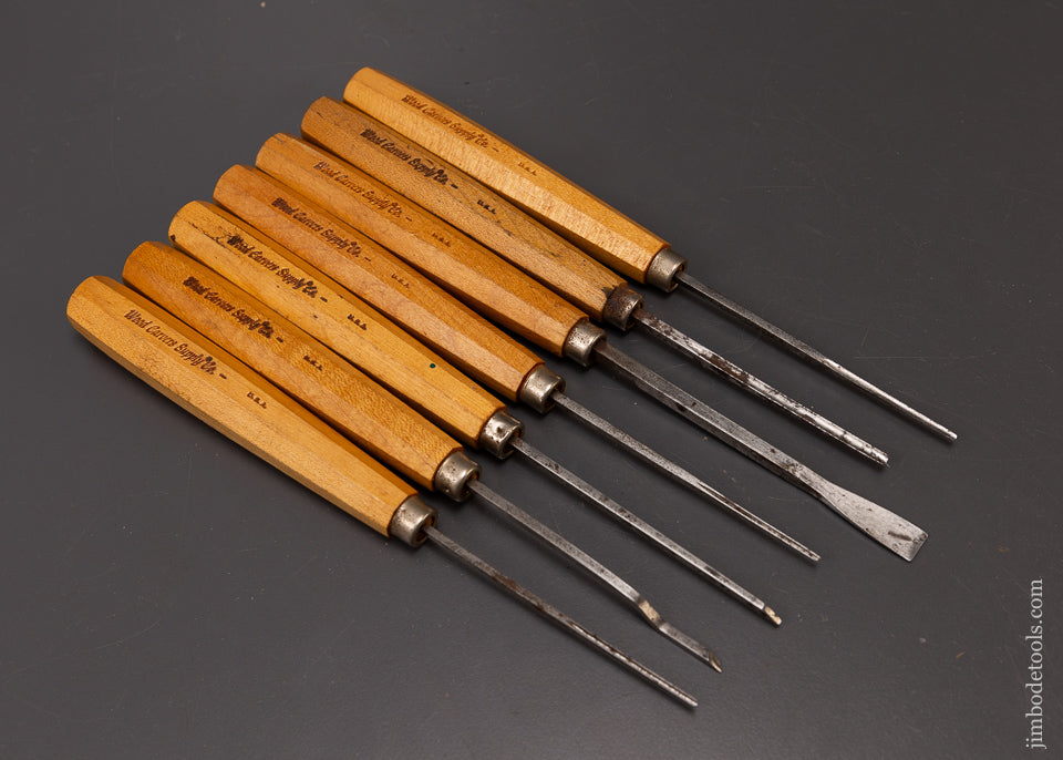 7 Extra Fine Detail Carving Chisels - 108606