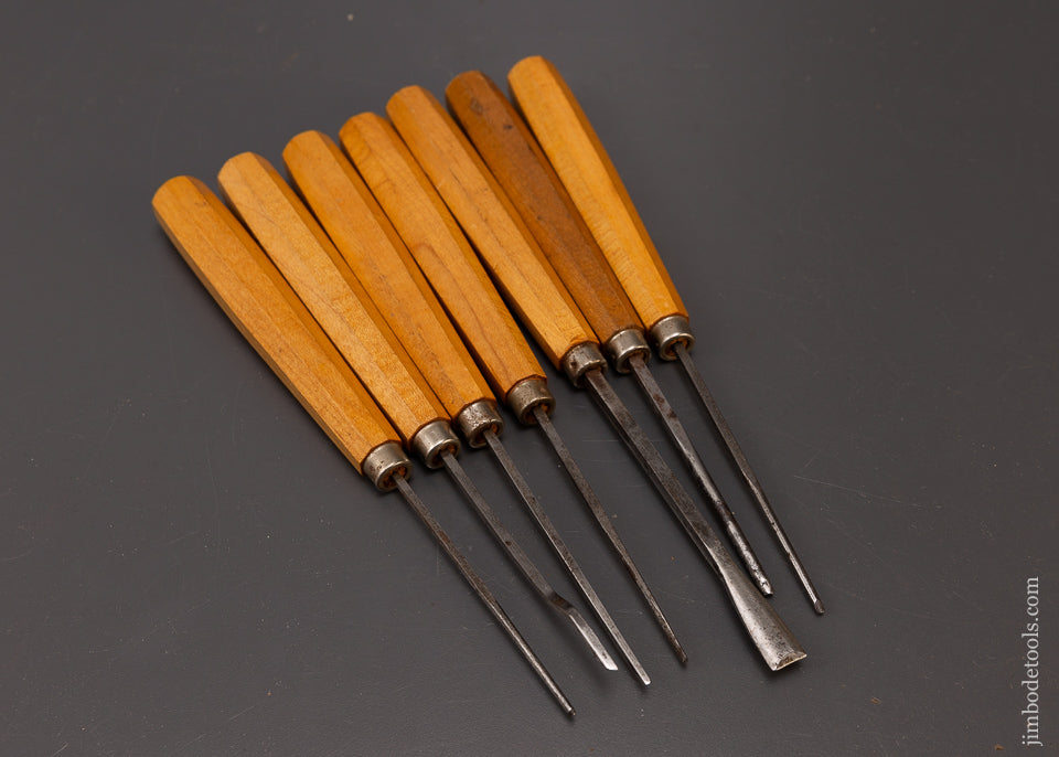 7 Extra Fine Detail Carving Chisels - 108606