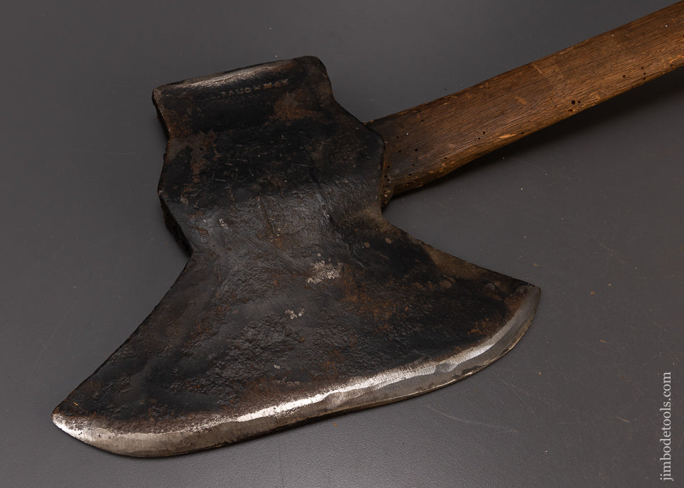 Early 18th Century Single Bevel Offset Broad Axe by G. BAUGHMAN - 108879