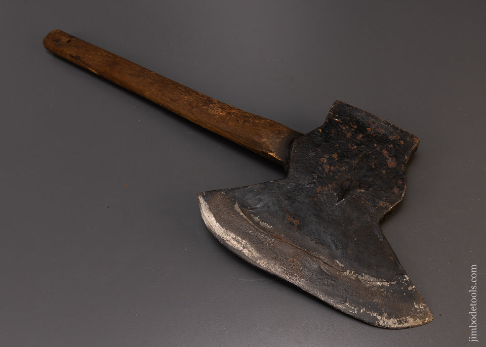 Early 18th Century Single Bevel Offset Broad Axe by G. BAUGHMAN - 108879