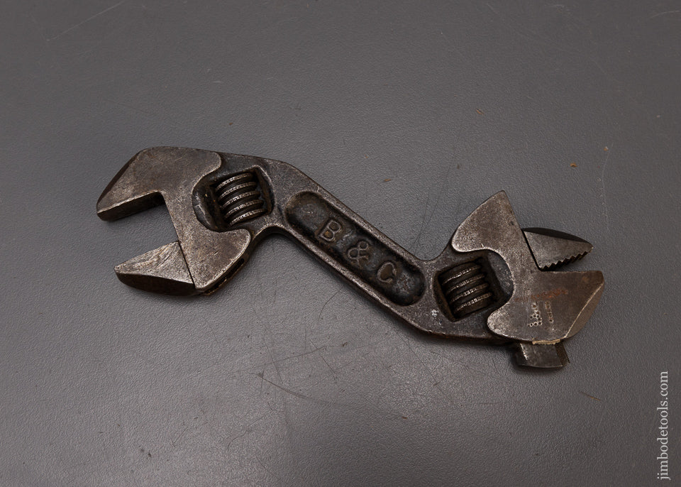 Rare Baby BEMIS & CALL 6 Inch Double Ended S Wrench - 108968