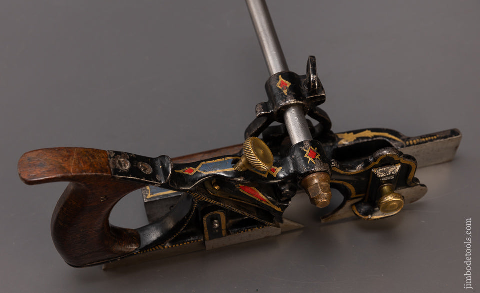 Stunning MAYO’S IMPROVED PHILLIPS PATENT Plow Plane in Full Paint - 109359