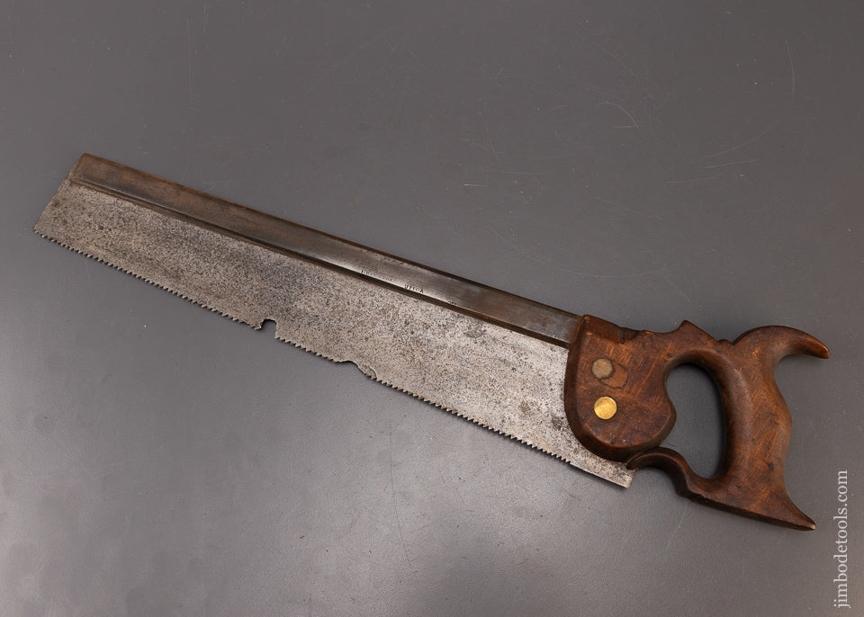 Rare I. DANA & CO. UTICA Back Saw - 109455