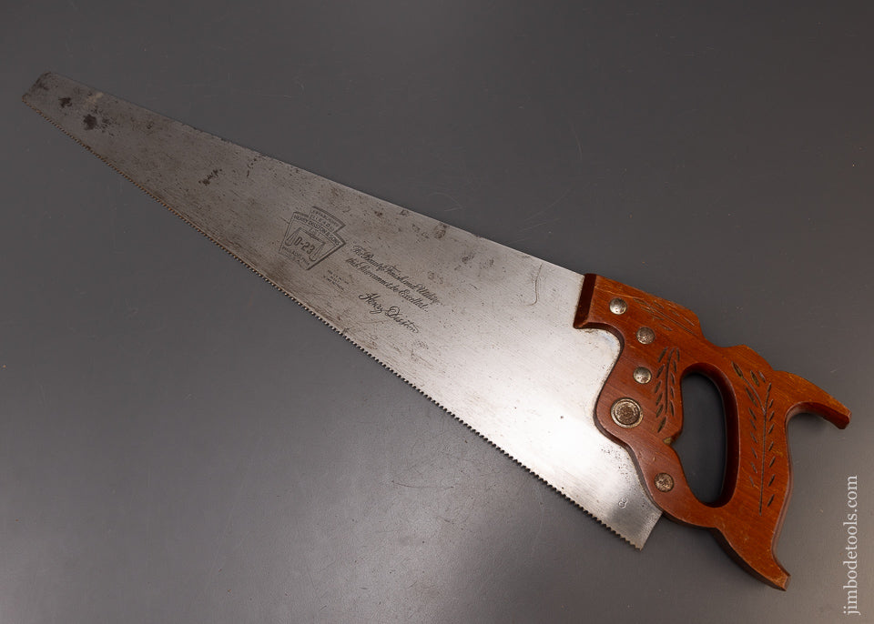 Near Mint DISSTON D-23 Hand Saw - 109474