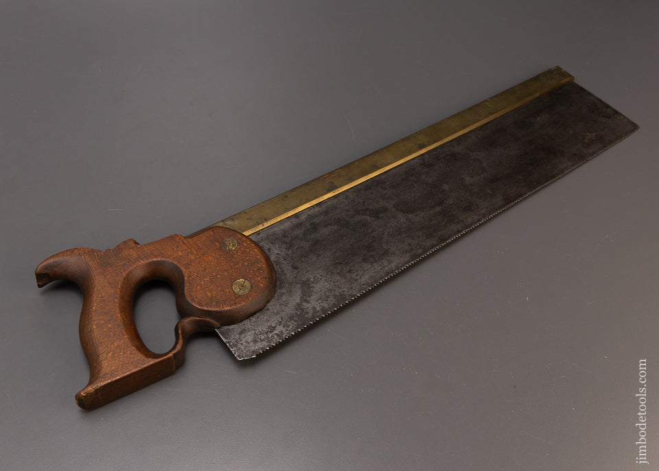 Spectacular KENYON SYKES & CO. Early Brass Back Saw Ca. 1809-20 - 1095 ...