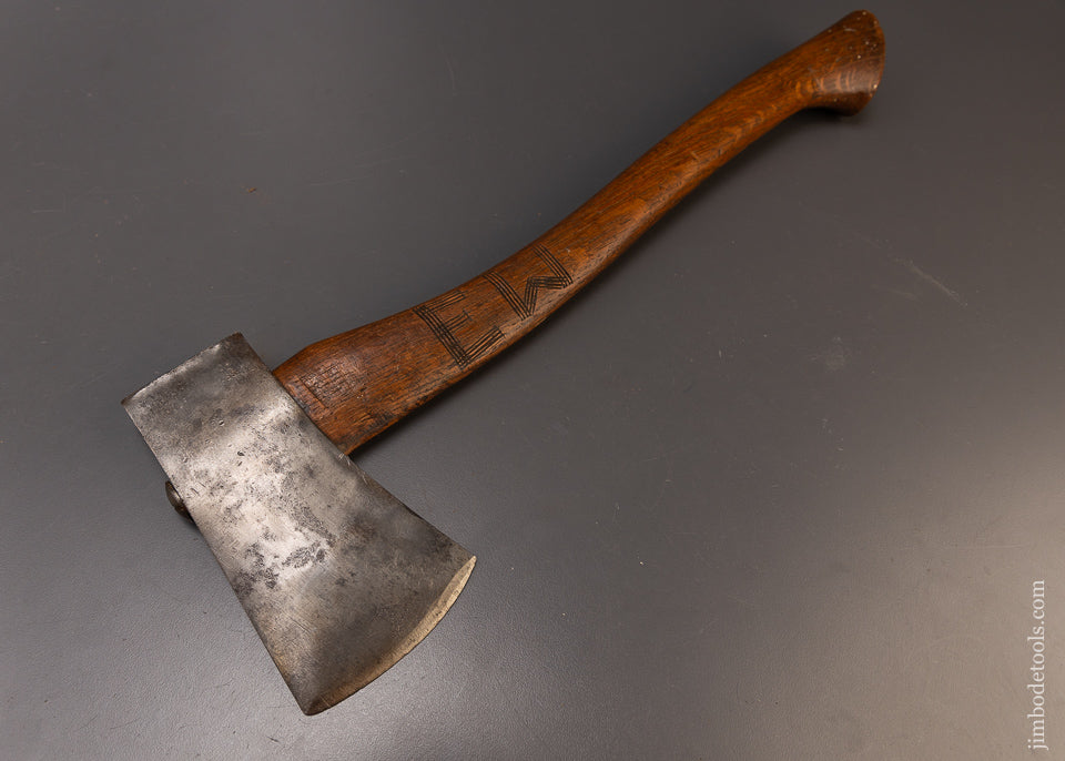 Rare C.A.C. AXE CO. HOLBROOK, MA. JONES PATENT MAR. 9, 1909 Hunting Axe - 109693