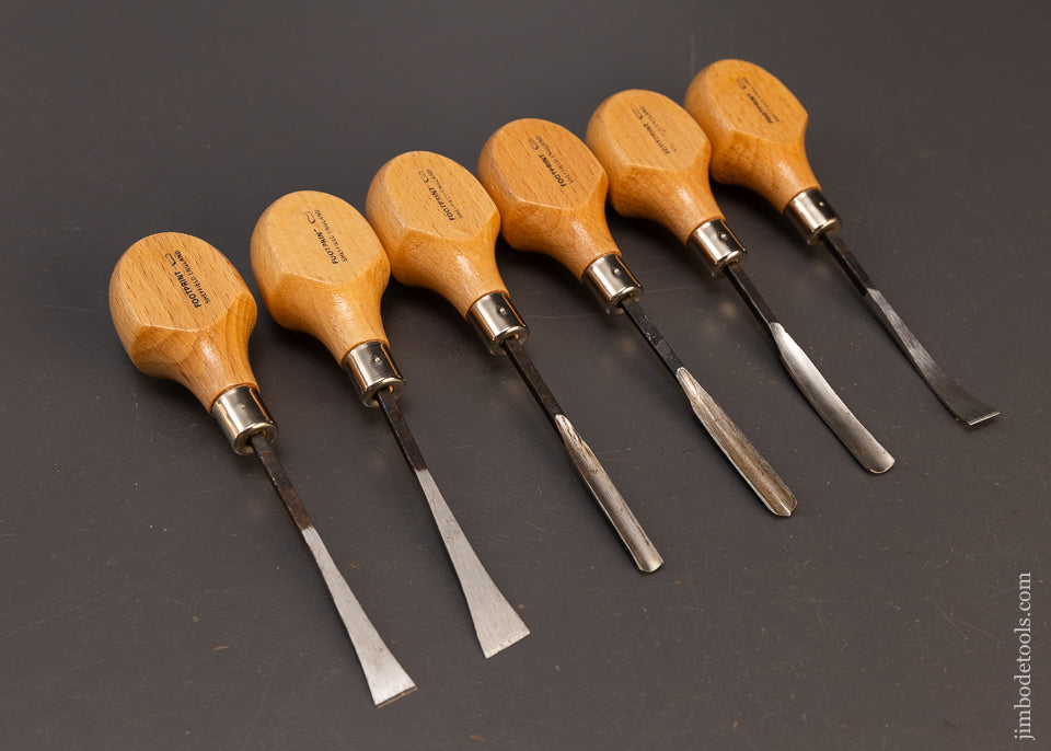 Set of 6 Mint Unused FOOTPRINT Carving Tools - 109791