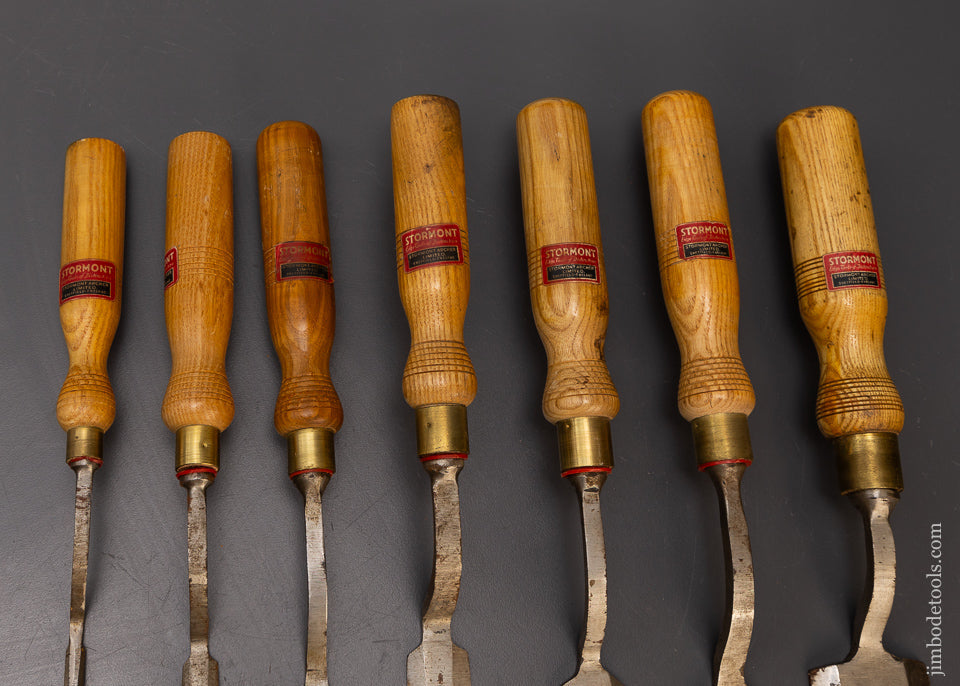 Mint Unused New Old Stock Set of 7 Crank Neck Offset Paring Chisels by ...