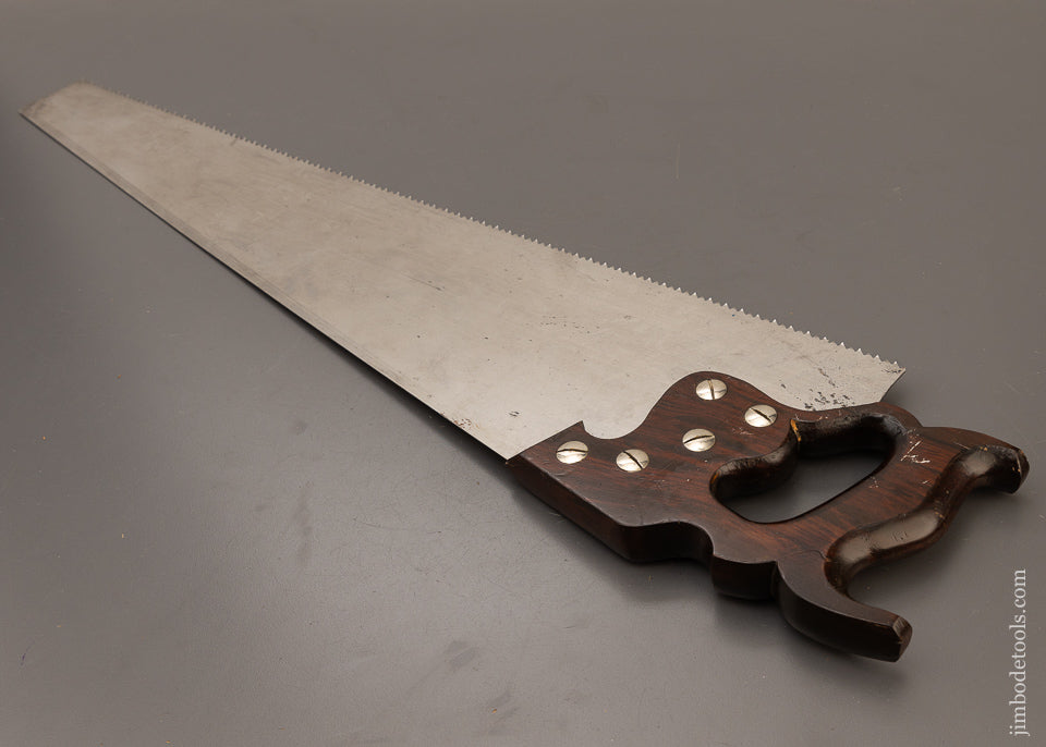 Remarkable Rosewood Handled DISSTON D-15 Hand Saw - 110950