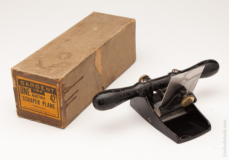 SARGENT No. 42 Adjustable Scraper Plane UNUSED In The Original Box 