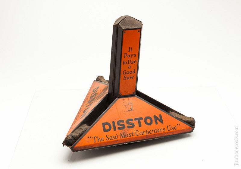 Rare and Awesome! DISSTON Hardware Store Saw Display Stand 