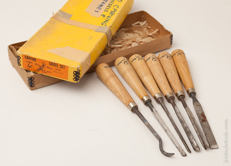 BUCK BROS Carving Chisel Set UNUSED in Original Box 