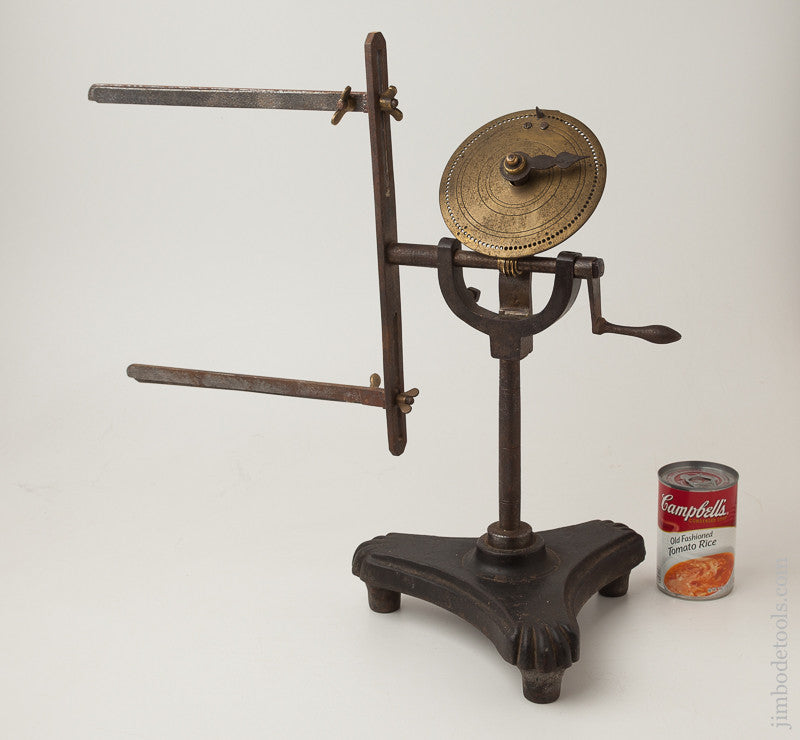 Early Iron and Brass Yarn Winder 