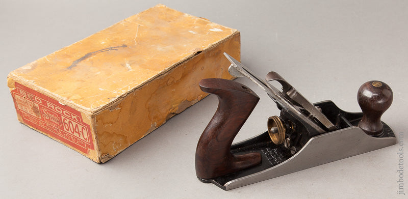 STANLEY No. 604C BEDROCK Smooth Plane with Decal NEAR MINT in Original Box SWEETHEART - 67397